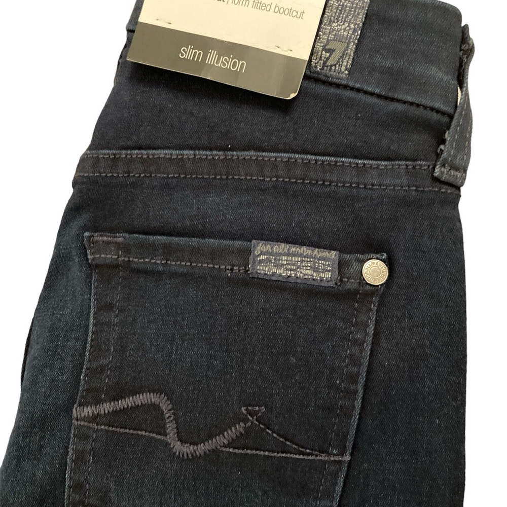 7 for all mankind Kimmie bootcut, Slum Illusion form fitted jeans, size 25